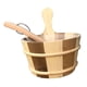 thumbnail image 3 of Barril y cucharón de Sauna de 4L, accesorio de SPA, barril de madera para bañera de hidromasaje, herramienta de baño humeante para SPA, accesorios de Marrón Madera, 3 of 5