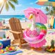 thumbnail image 5 of Conjunto de bikini rosa Mastom para ganso de porche de 23", 5 of 6