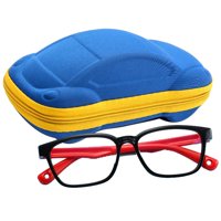 Newo - Lentes Niños Anti Luz Azul Pantallas Negro Rojo