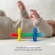 thumbnail image 3 of Teether Itzy Ritzy Teensy Tube, silicona suave, arcoíris, 3 of 7