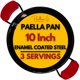 thumbnail image 1 of Paellera Paelluxe de 25 cm con recubrimiento de esmalte – 3 raciones, 1 of 9