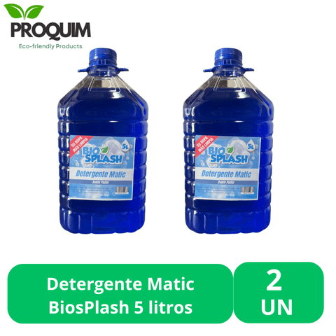 Proquim - Detergente Matic Biosplash 5 Litros 2 Unidades