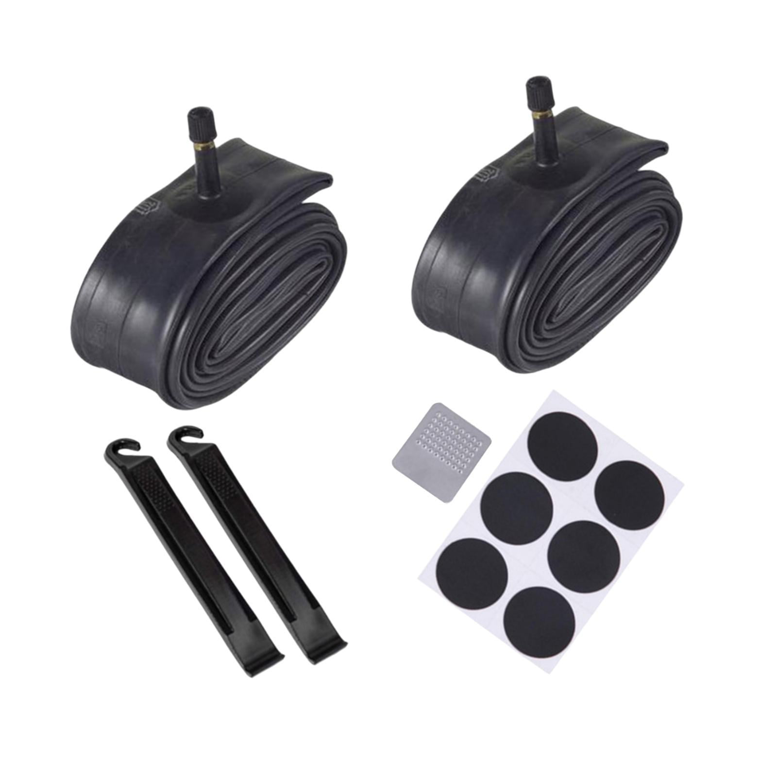 Magideal - Juego De Cámaras De Aire Para Bicicleta, 6 Parches Adhesivos, Fácil Instalación, Repuesto Prémium, Reparación De Neumáticos Interiores De Bicicleta De 22 X 175