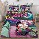 thumbnail image 2 of Invader Zim Face on print Soft Bed Set Lightweight 3 Pieces Bedding Sets for All Season Comforter Set Easy Care, 2 of 5