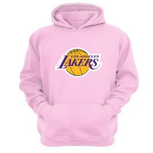 Genérico - Polerón Canguro Lakers Rosa Talla L Unisex