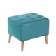 thumbnail image 1 of Pouf Lyon Tela Velvet Turquesa, 1 of 3