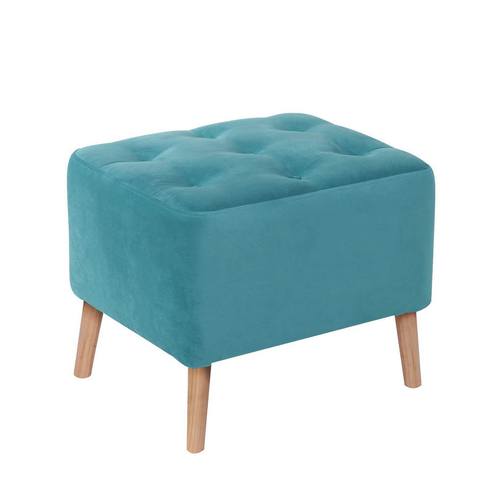 Latam Home - Pouf Lyon Tela Velvet Turquesa