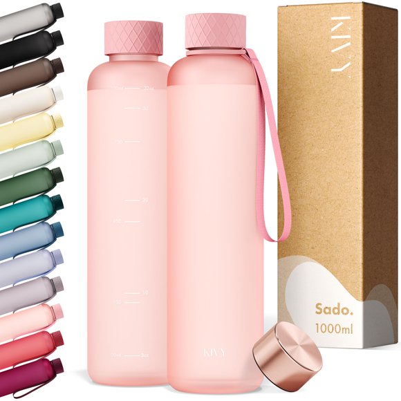 Botella KIVY 1000 ml Tritan delgada, ligera y libre de BPA
