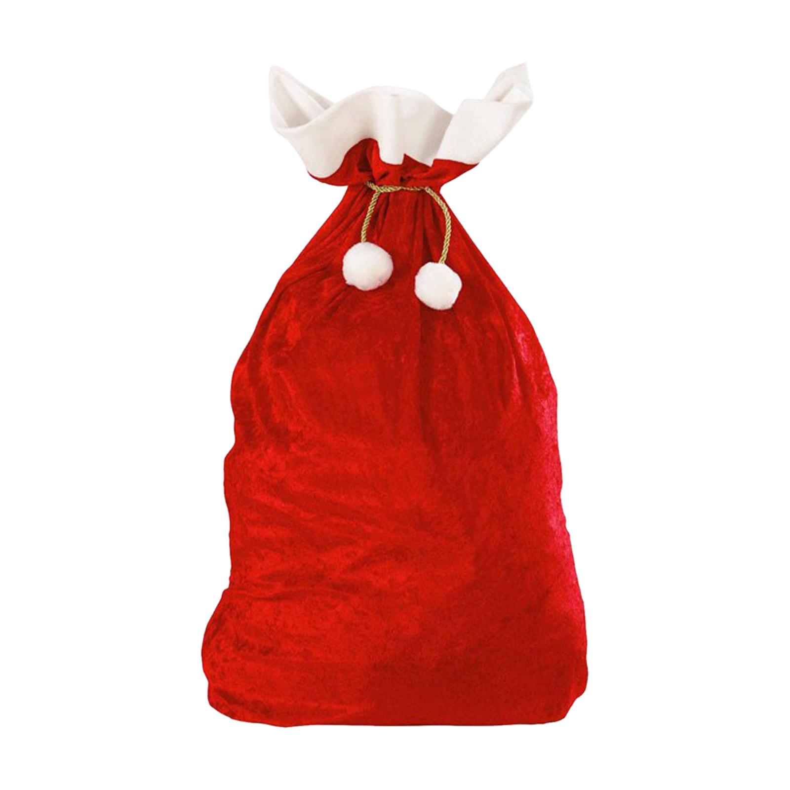 Magideal - Bolsa Grande De Regalo De Navidad, Saco De Navidad, Bolsa De Terciopelo Con Cordón, Bolsa De Navidad Para Regalos, Bolsa De Papá Noel Para Juguetes De