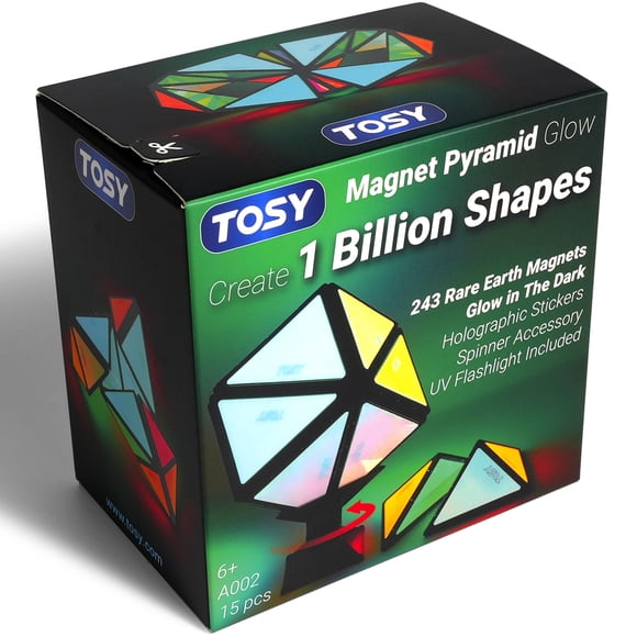 Pirámide Magnética Magnet Pyramid Glow Con 243 Imanes