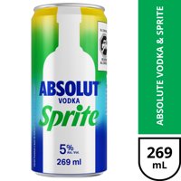 Vodka Sprite Absolut 5° Lata