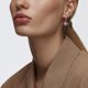 thumbnail image 3 of Pendientes Swarovski Una con pavé de cristal transparente y piedra rosa, 3 of 6