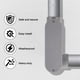 thumbnail image 5 of Cuerpo de conduit CKVIHAV de PVC rígido de 2 pulgadas tipo LR con tapa, gris, 5 of 7