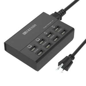 Cargador Usb, Hitrends Estación De Carga De 8 Puertos 60W/12A Hub Carg