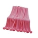 thumbnail image 5 of Manta De Punto Ligera Y Suave De 90 X 105 Cm Para Sofá De Salón, Color Rosa Oscuro, 5 of 5