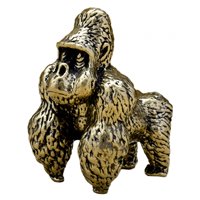 Bothyi - Escultura De Gorila En Miniatura, Adorno De Orangután De Metal Para Mesa De Casa De Casa De Té