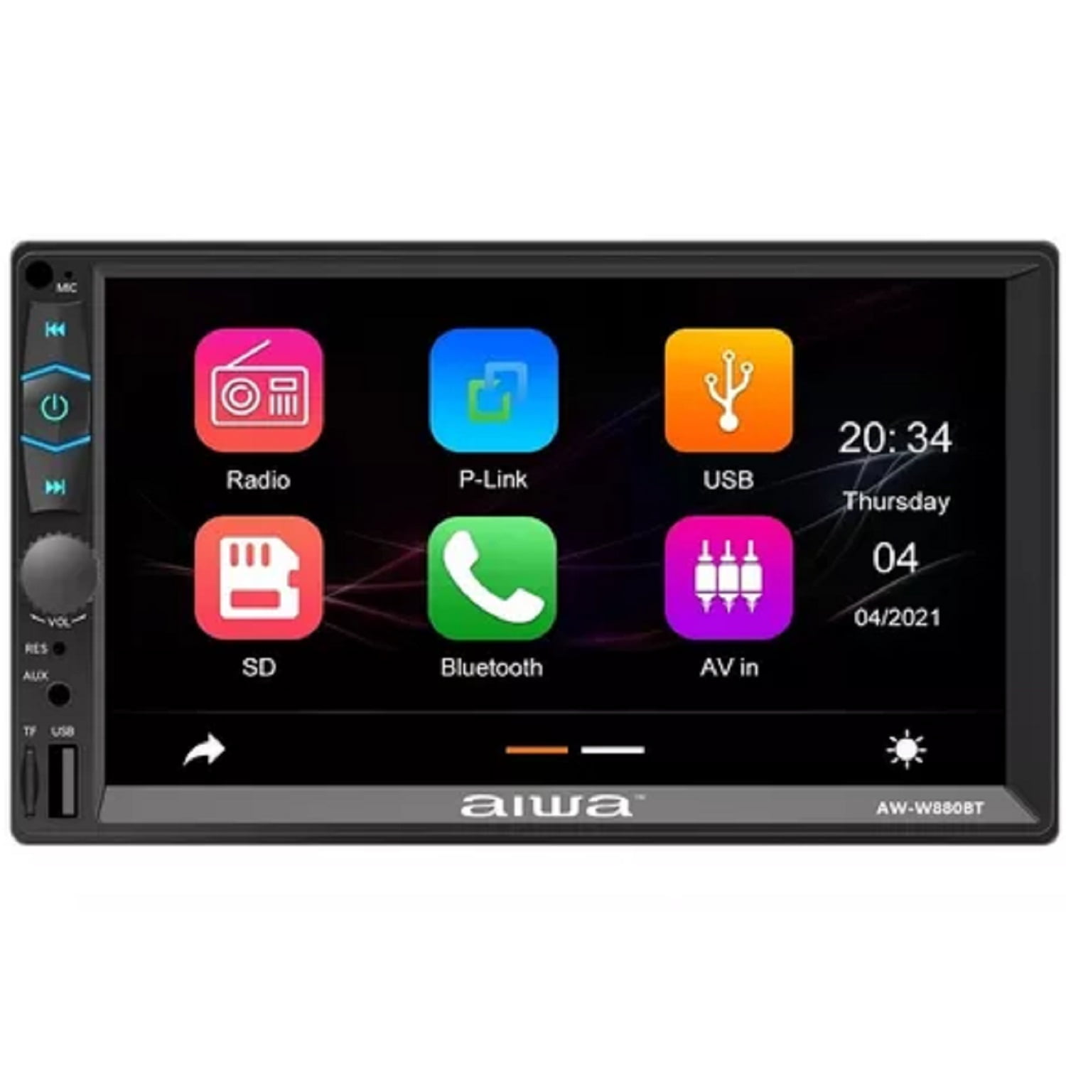 Aiwa - Radio Auto 2 Din Mirrorlink Touch 7'' W880bt