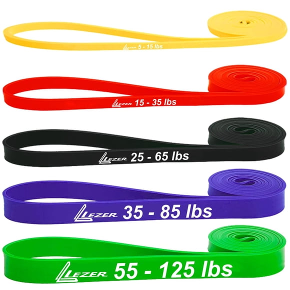 Bandas de resistencia LEZER para entrenar, juego de 5