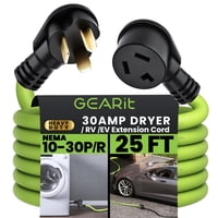 Cable De Extensión Para Secadora Gearit 7.5 M 30 Amp Nema 10-30P/R