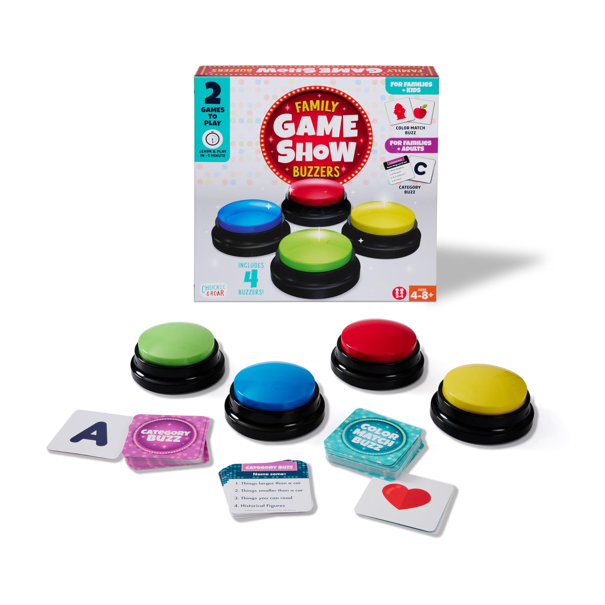 Juego Familiar De Timbres Chuckle & Roar Con Sonidos De 4 Colores