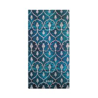 Paperblanks - Agenda 2023 Terciopelo Azul (Blue Velvet), Tapa Dura, Vista Semanal, Slim