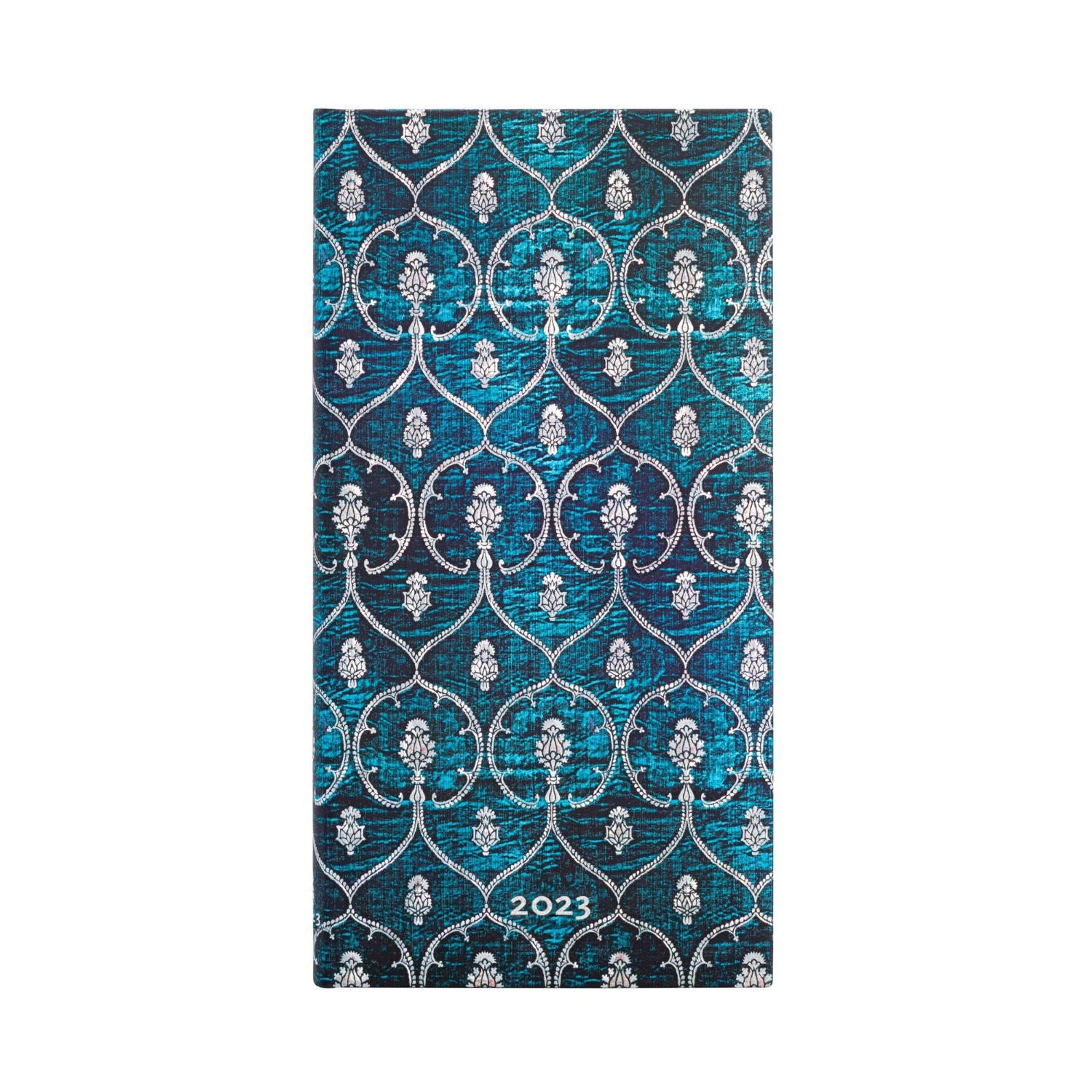 Paperblanks - Agenda 2023 Terciopelo Azul (Blue Velvet), Tapa Dura, Vista Semanal, Slim