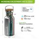 thumbnail image 2 of Botella de agua Blockhütte de acero inoxidable con aislamiento al vacío de 1 litro, 2 of 7