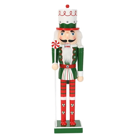 Magideal - Figura Decorativa De Adorno De Cascanueces De Navidad, De Cascanueces De Madera Para El Hogar , D D