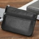 thumbnail image 5 of Cartera pequeña/tarjetero con cremallera Piel Genuina Negra, 5 of 5