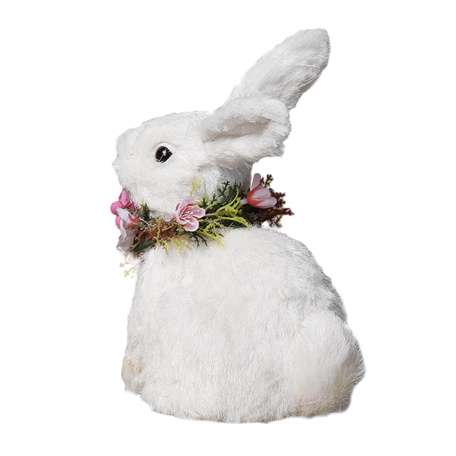 Magideal - Accesorios De Foto De Conejo De Pascua Suave Con Estatuas De De Corona Para Decoración De Vacaciones De Interior , C C