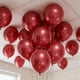 thumbnail image 5 of Balloons Ztikug, látex metálico rojo, 12 pulgadas, 50 unidades, 5 of 6