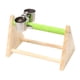 thumbnail image 4 of Soporte de comedero para pájaros con taza de comida, barra de posado, soporte de mesa para pájaros, parque de juegos para pájaros, soporte de juegos, 4 of 5