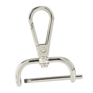 Magideal - Broches De Garra De Langosta Giratorios Clips De Gatillo Cierres De Llavero De Aleación Cierres De Bolso De Mano Ganchos De Seguridad Giratorios Para , Plata De 31 Mm 31Mm Plata