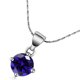 thumbnail image 3 of Collar Paris Jewelry 18K White Gold 2 Carat Blue Sapphire 18 inch Adult Female, 3 of 3