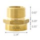 thumbnail image 3 of Adaptador para Manguera GESHATEN 3/4" BSP Hembra a NPT Macho, 3 of 6