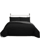 thumbnail image 1 of Cubrecama Quilt Reversible 2 Plazas Color Negro Trama Collection, 1 of 3