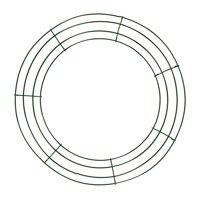 Magideal - Marco De Corona De Alambre De Metal, Aro De Corona Navideña, Anillos De Corona Redondos Para Fiesta De Año Nuevo, Vacaciones, Acción De Gracias, Decor Verde 40Cm