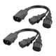 thumbnail image 1 of 2 Piezas IEC320-C14 A 2C13 Cable Adaptador De Corriente Macho A Hembra PDU / UPS Server, 1 of 5