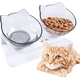 thumbnail image 3 of Plato doble gato comedero mascotas color blanco, 3 of 3