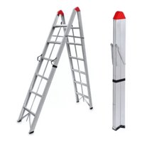 Genérico - Escalera Plegable Aluminio 6 Escalones Tipo Tijera 150Kg