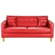 thumbnail image 1 of Sofa New Retro 3 Cuerpos Pu 01 Rojo, 1 of 5