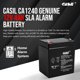 thumbnail image 2 of Batería de repuesto Casil CA-1240 12V 4AH para ADT 804302, 2 of 7