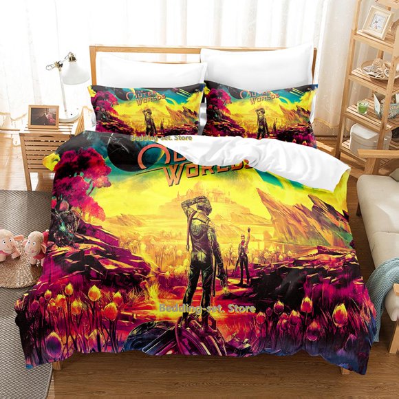 The Outer Worlds Bedding Set Bed Set Adult Kid Bedroom Duvetcover Setsparure de lit Bed