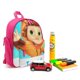 thumbnail image 3 of Dave y AVA Mochila Escolar para Niños y Niñas, Mochila Infantil Ligera de Alta Calidad, Grande y Duradera ROSA, 3 of 6