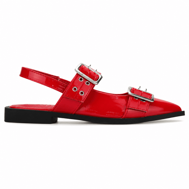 Ballerina Rojo Mujer Casual Chalada Slik