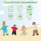 thumbnail image 4 of Set de figuras para casas de muñecas PlanToys Family, de madera, con accesorios, 4 of 9