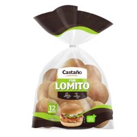 Pan Lomito 12 Un 330 Gr Castaño