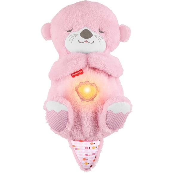 Juguete de peluche para bebé Fisher-Price Soothe 'n Snuggle, diseño de nutria, color rosa