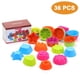 thumbnail image 1 of 36 moldes de silicona para muffins, moldes de silicona reutilizables para hornear, moldes para muffins y cupcakes (9 moldes), 1 of 8