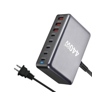 Magideal - Estación De Carga De Escritorio Cargador Gan De Escritorio De 440 W Para Oficina, Trabajo Y Hogar